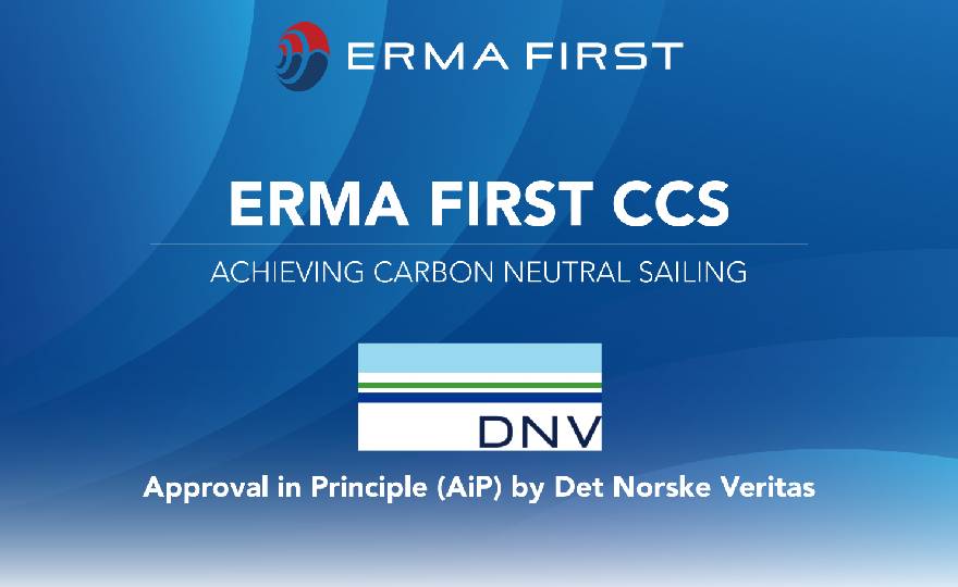 ERMA FIRST Awarded Approval in Principle from DNV for Onboard Carbon Capture System